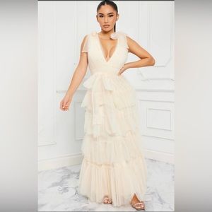 NWT tulle maxi dress